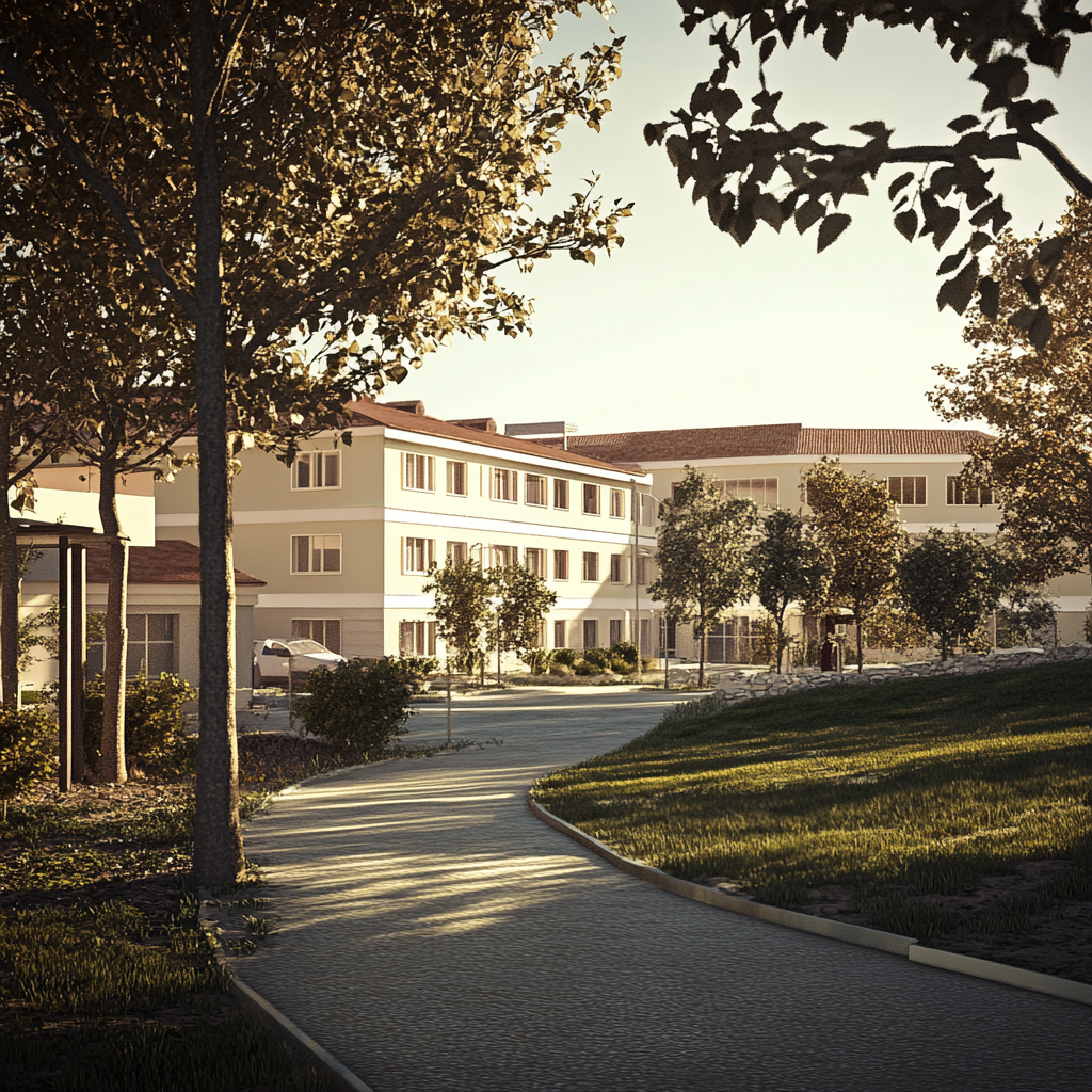 A path leading to a nursing home | Source: no source