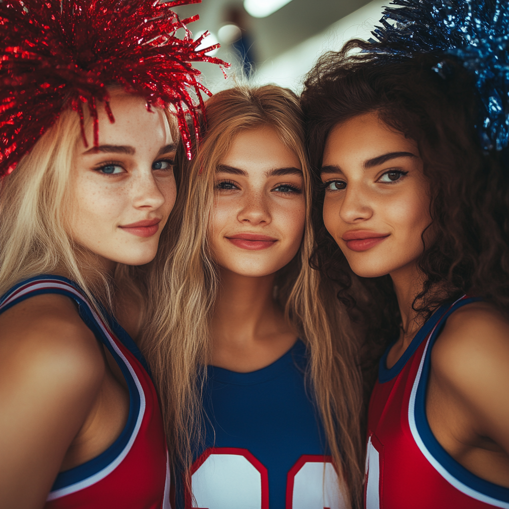 Smiling cheerleaders | Source: No source