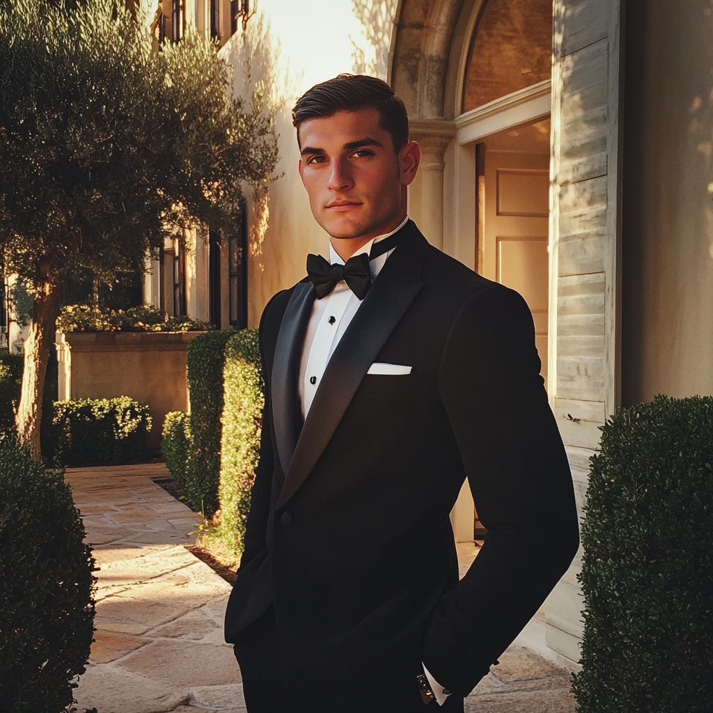A valet standing outside | Source: no source