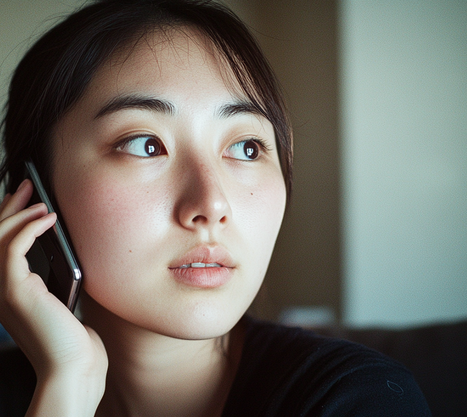 A woman speaking on her cell phone | Source: No source