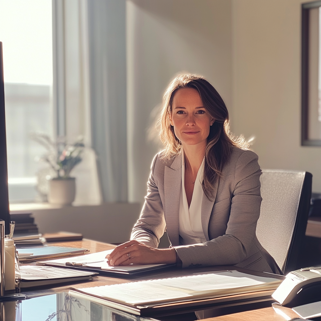 A lawyer sitting at her desk | Source: no source