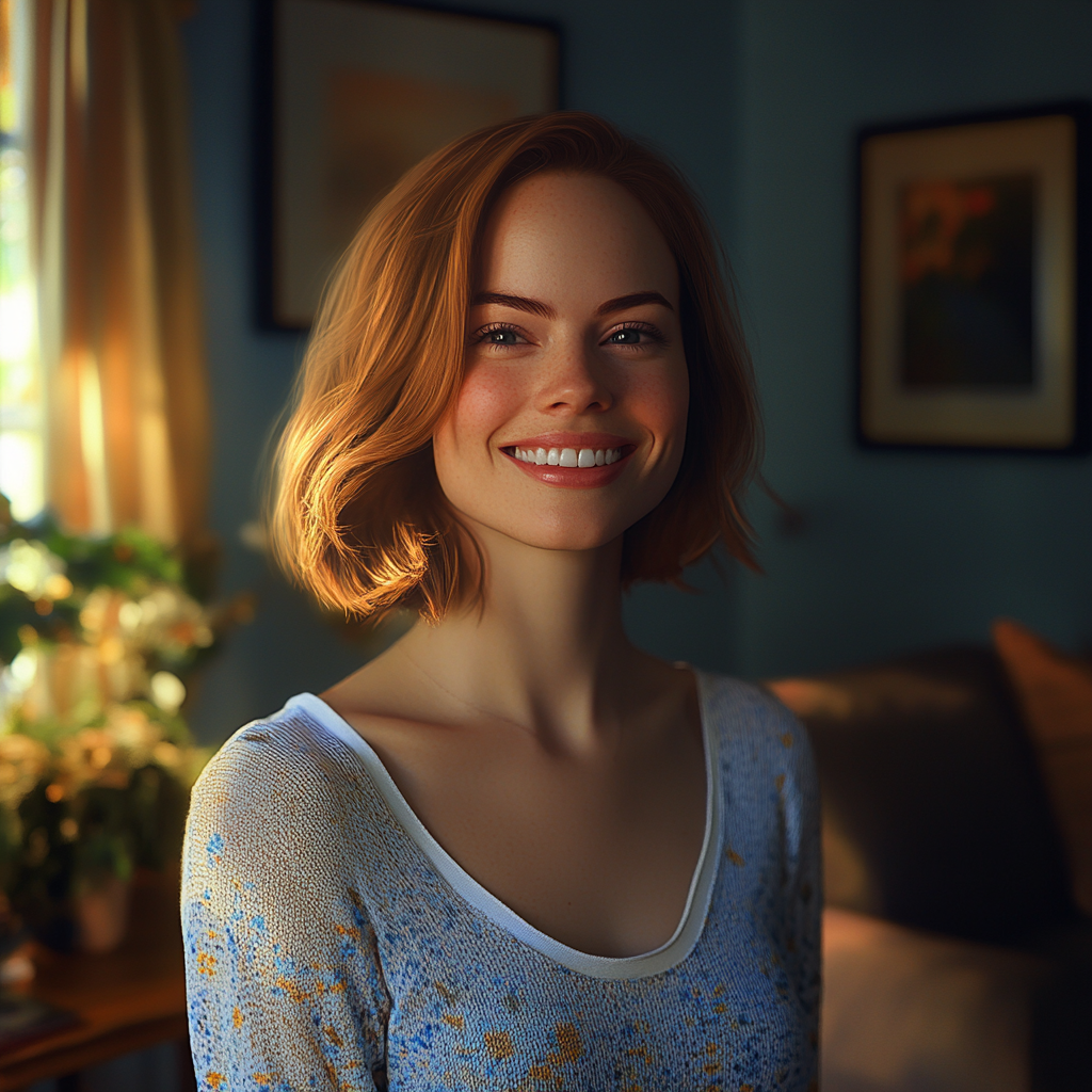 A woman smiling | Source: No source