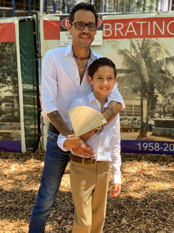 Maximilian Muniz poses with his dad Marc Anthony, dated June 21, 2020 | Source: Facebook/jenniferlopez
