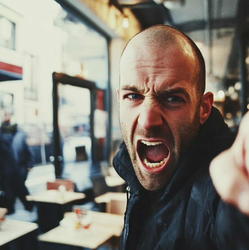 An angry man yelling | Source: No source