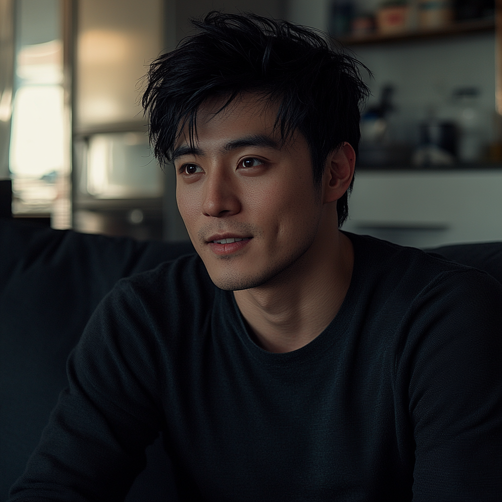 A man sitting on a couch | Source: no source