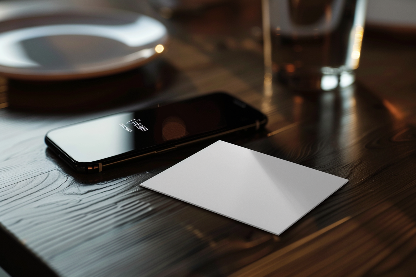 A card on a table | Source: no source