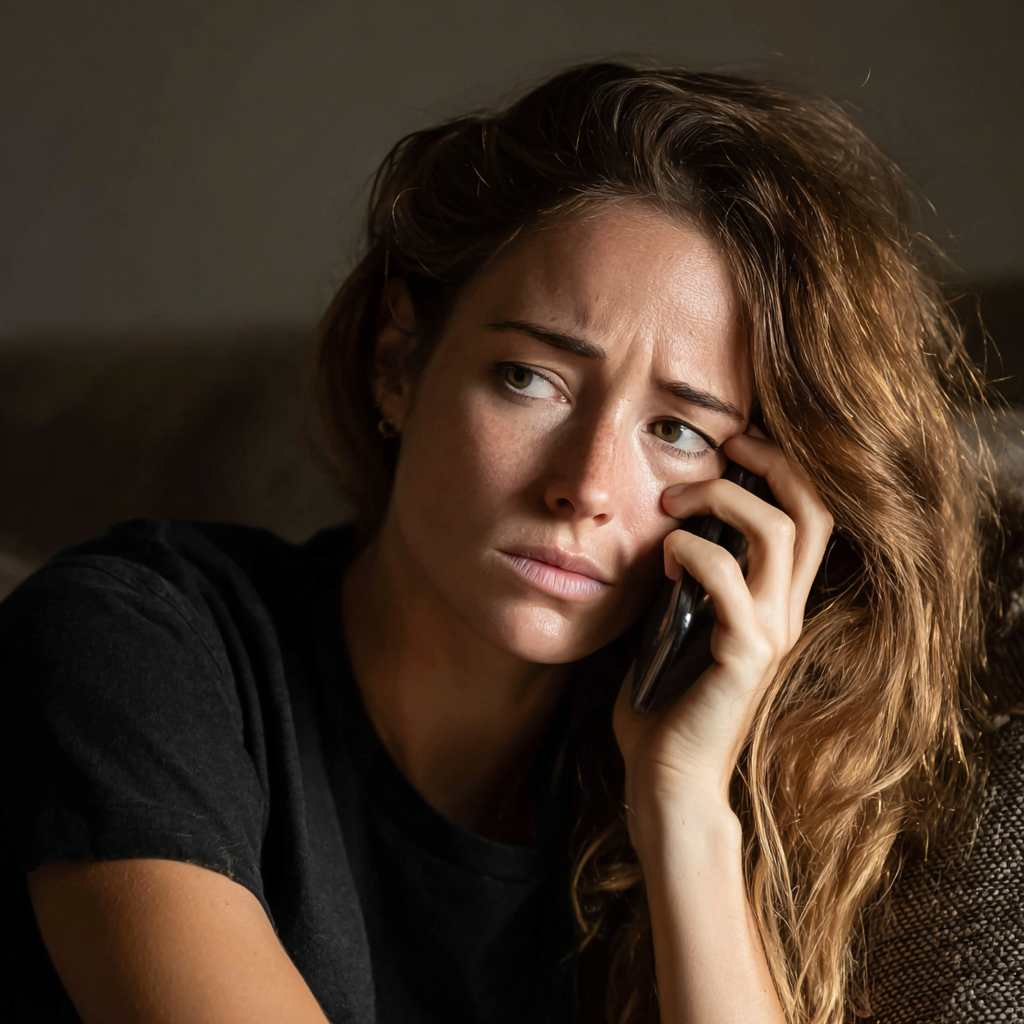 A woman talking on a phone | Source: No source