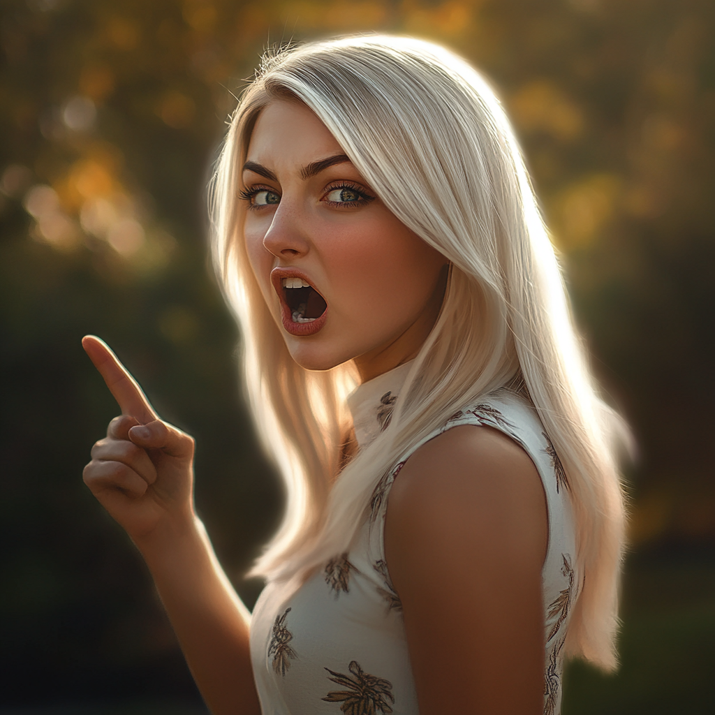 A furious woman pointing her finger | Source: No source