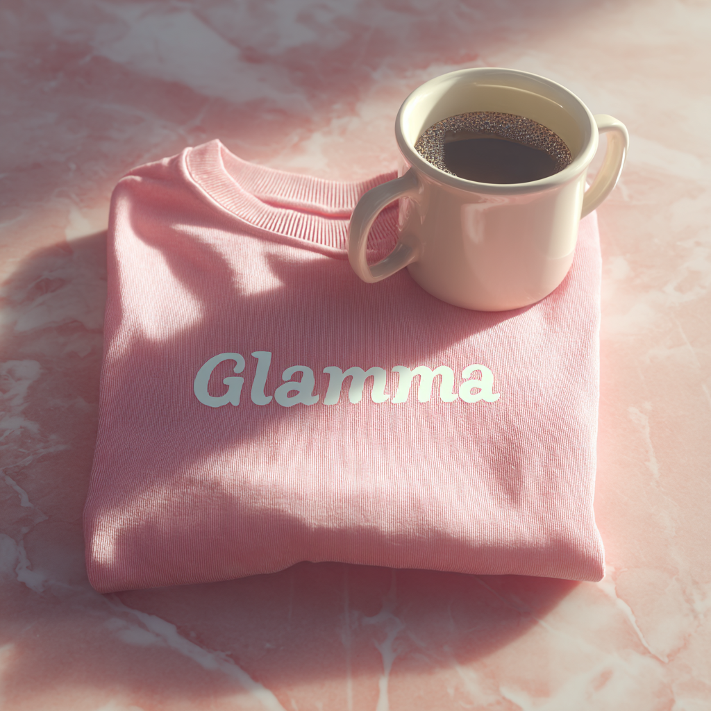 A cup of coffee on a pink shirt | Source: No source
