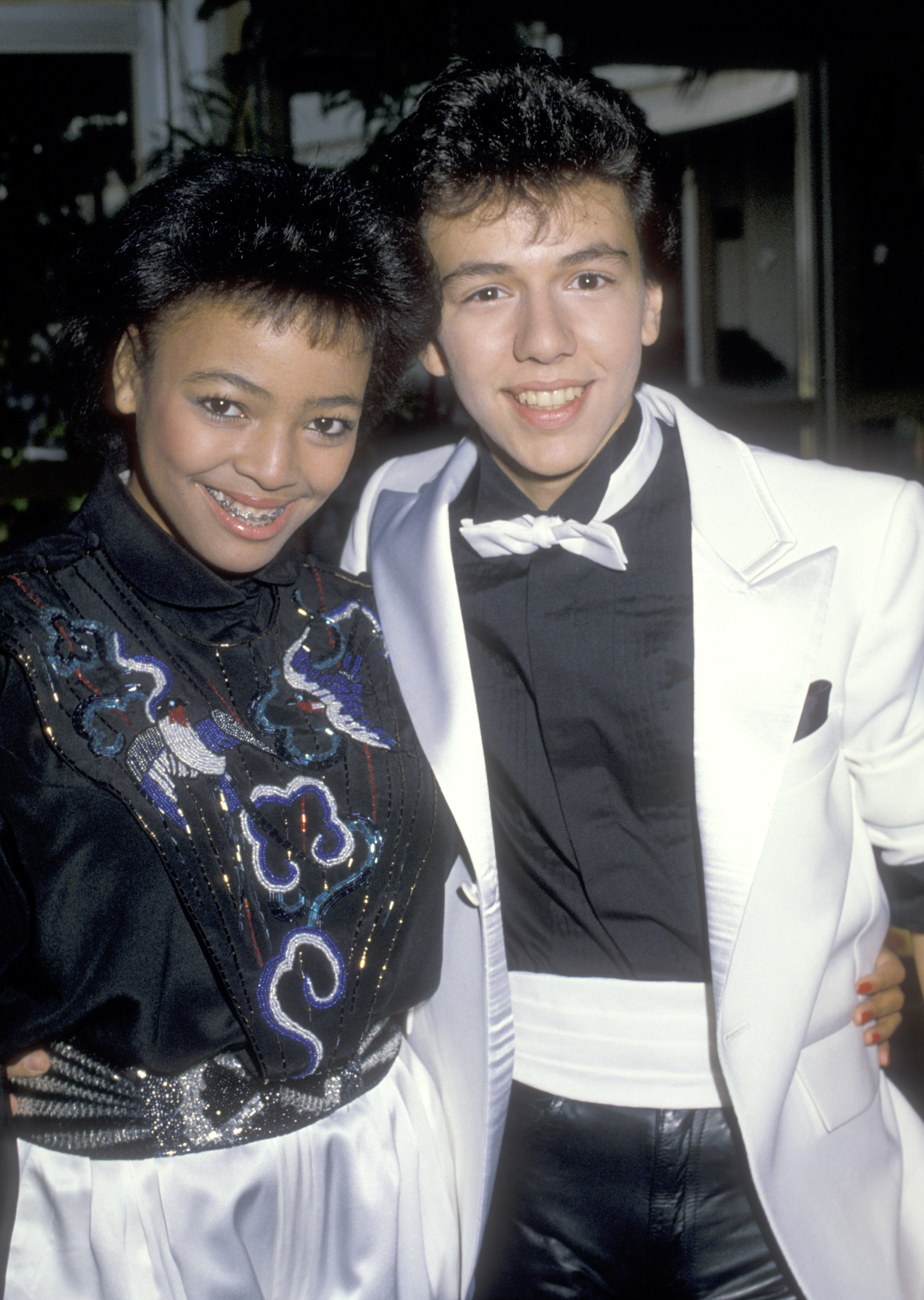 Glenn Scarpelli and Kim Fields attend the Young Artist Awards on December 4, 1983 | Source: Getty Images