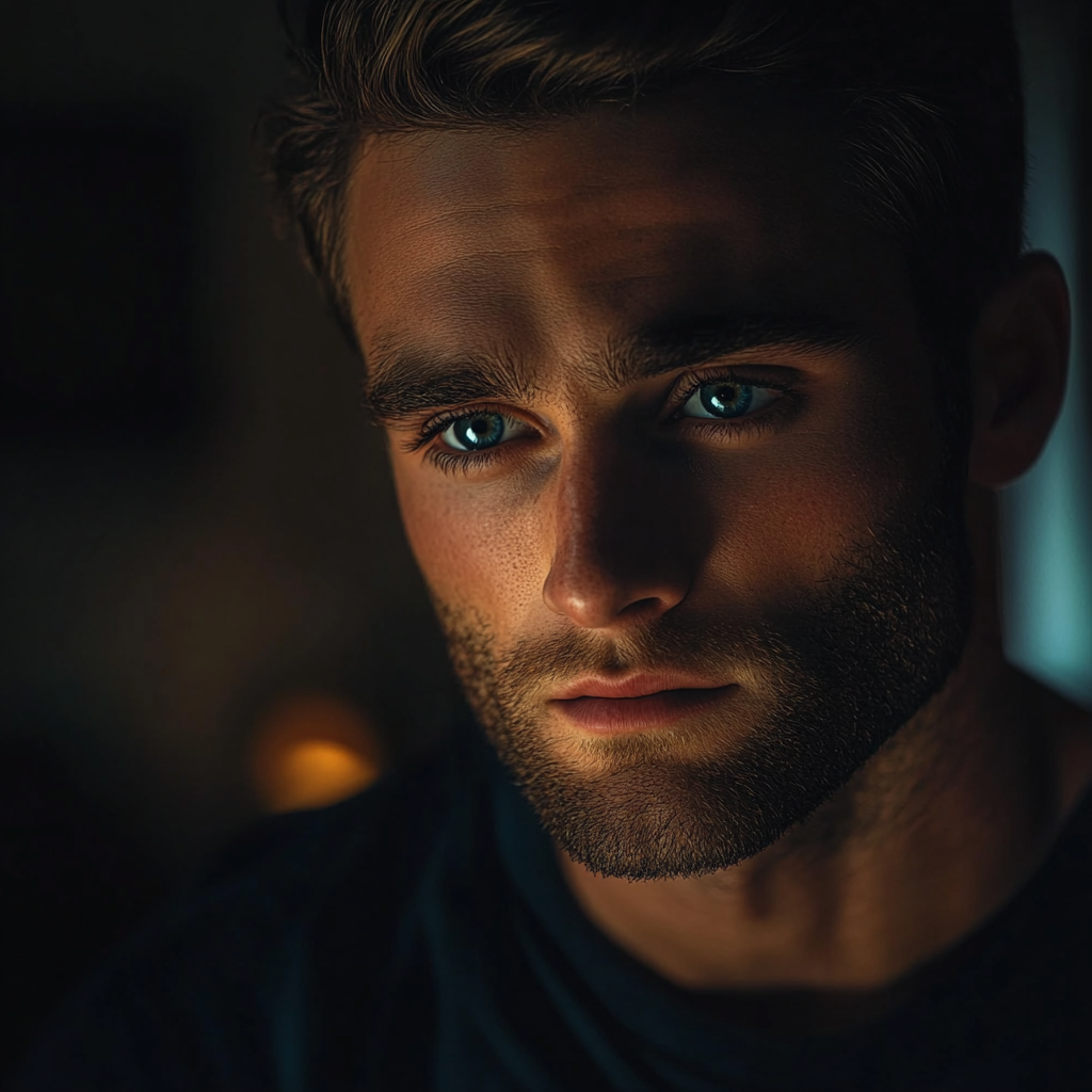 An emotional man looking at someone | Source: No source