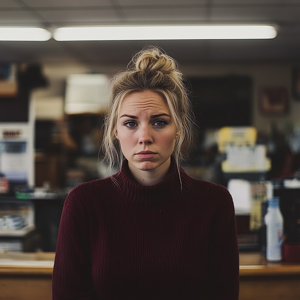 A frowning woman | Source: no source