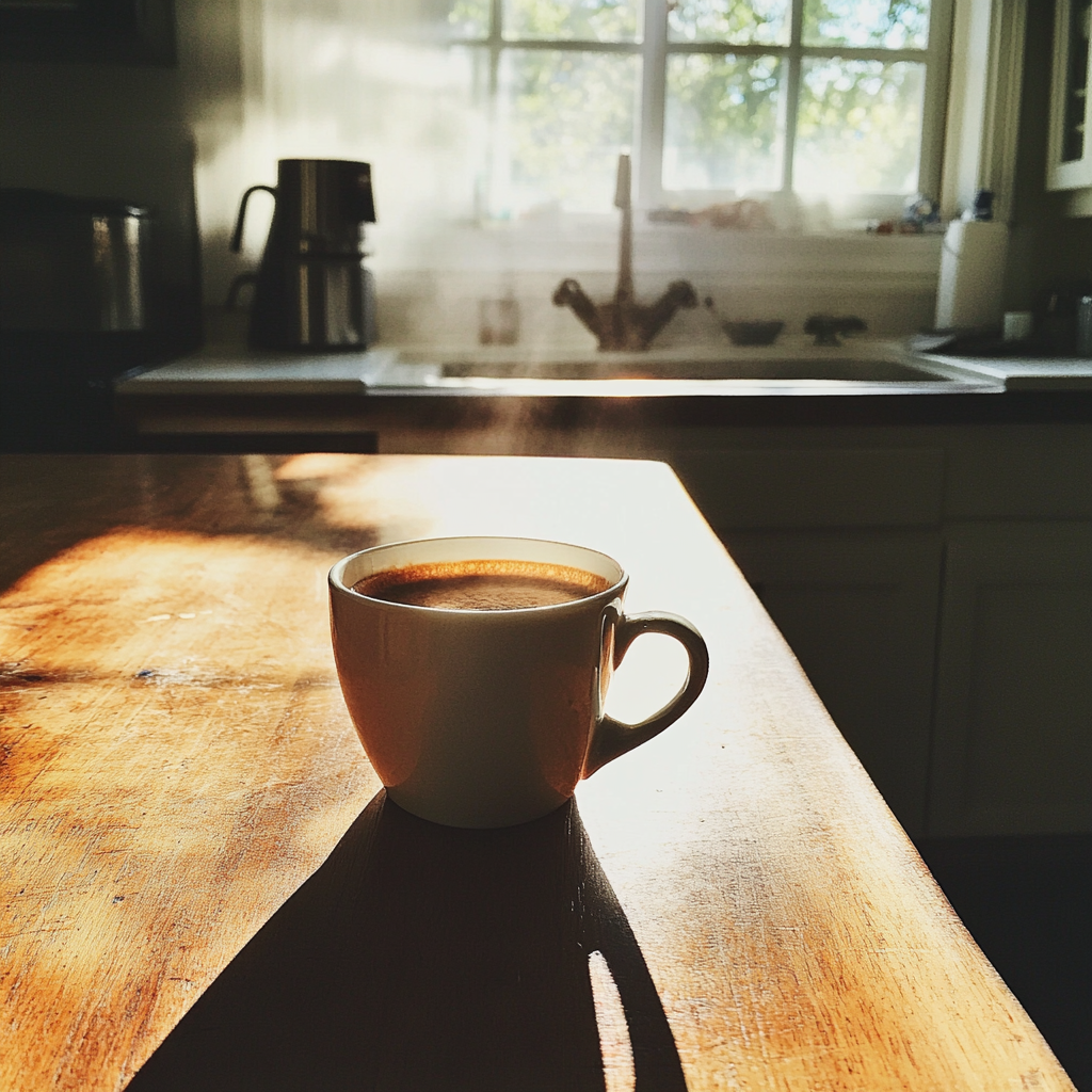 A cup of coffee on a table | Source: no source