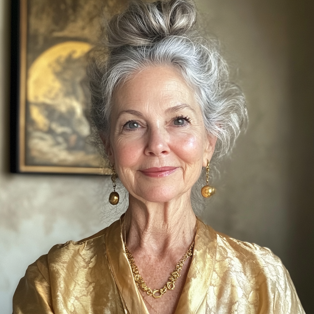 A smiling older woman | Source: no source