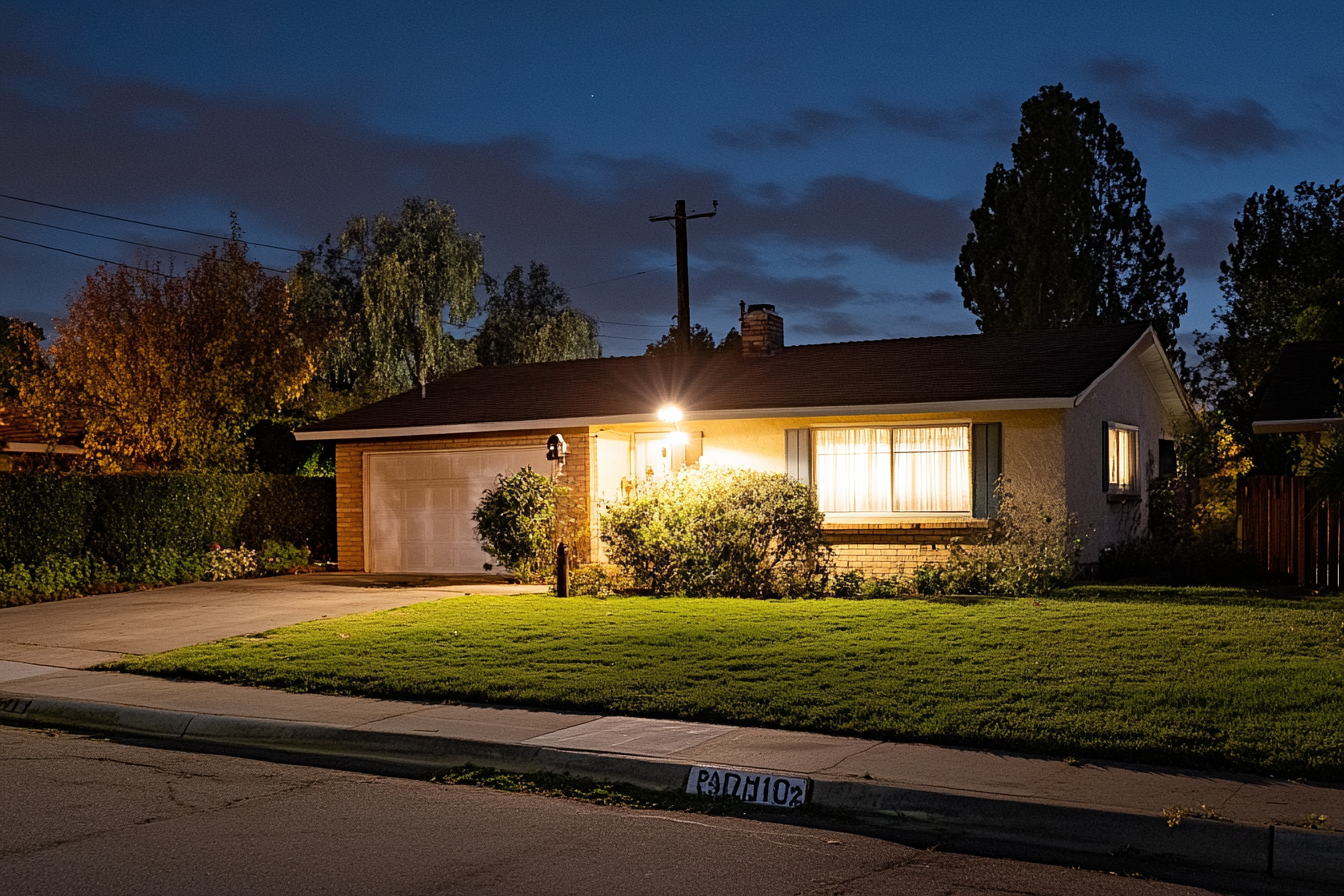 A house at night | Source: no source