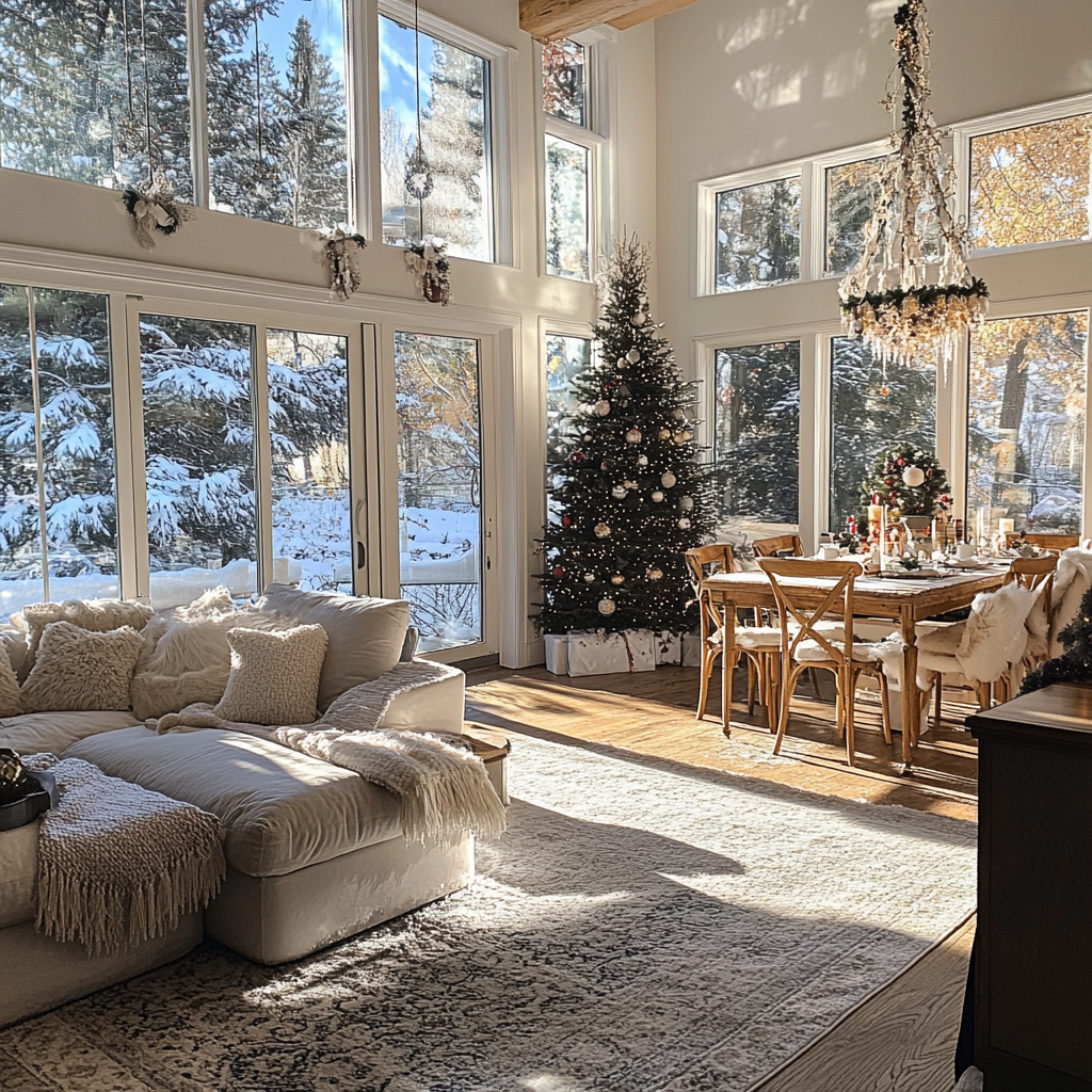A house decorated for Christmas | Source: No source