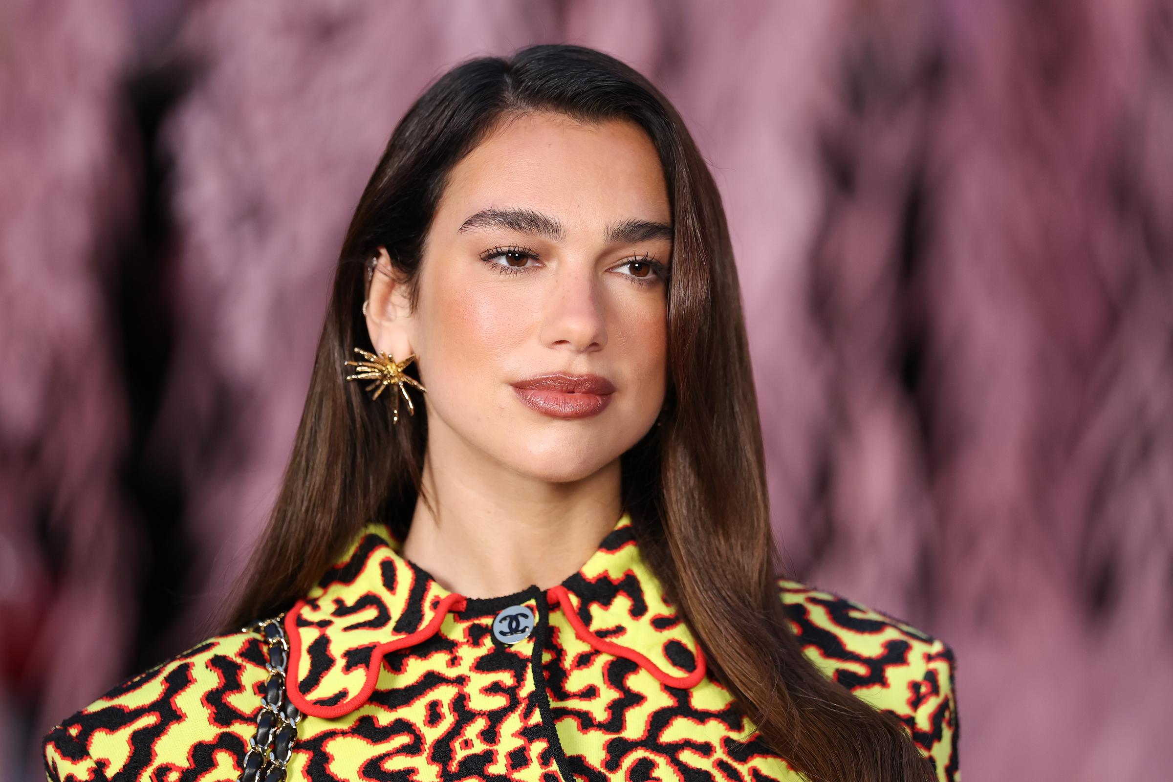 Dua Lipa at the Chanel Haute Couture Week Spring/Summer 2026 show as part of Paris Fashion Week on January 27 in France. | Source: Getty Images