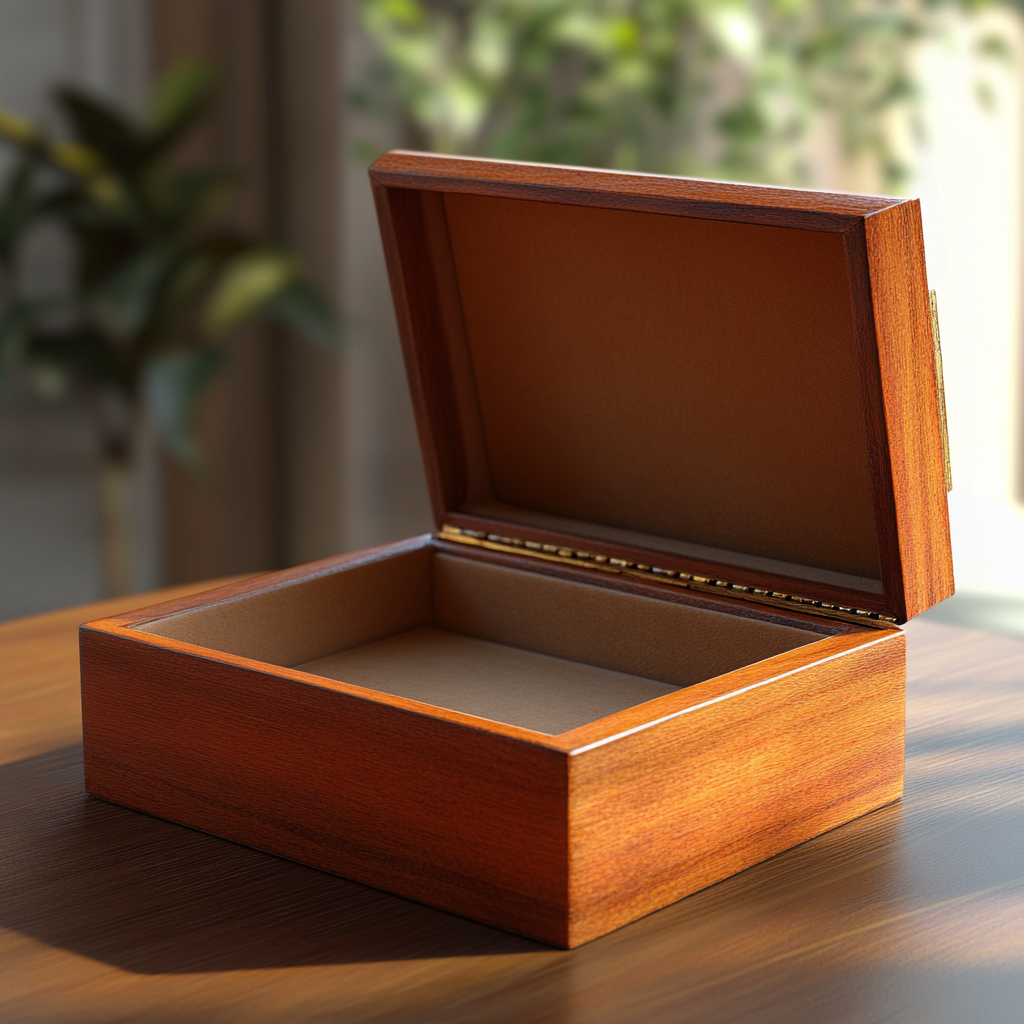 An empty jewelry box | Source:  no source