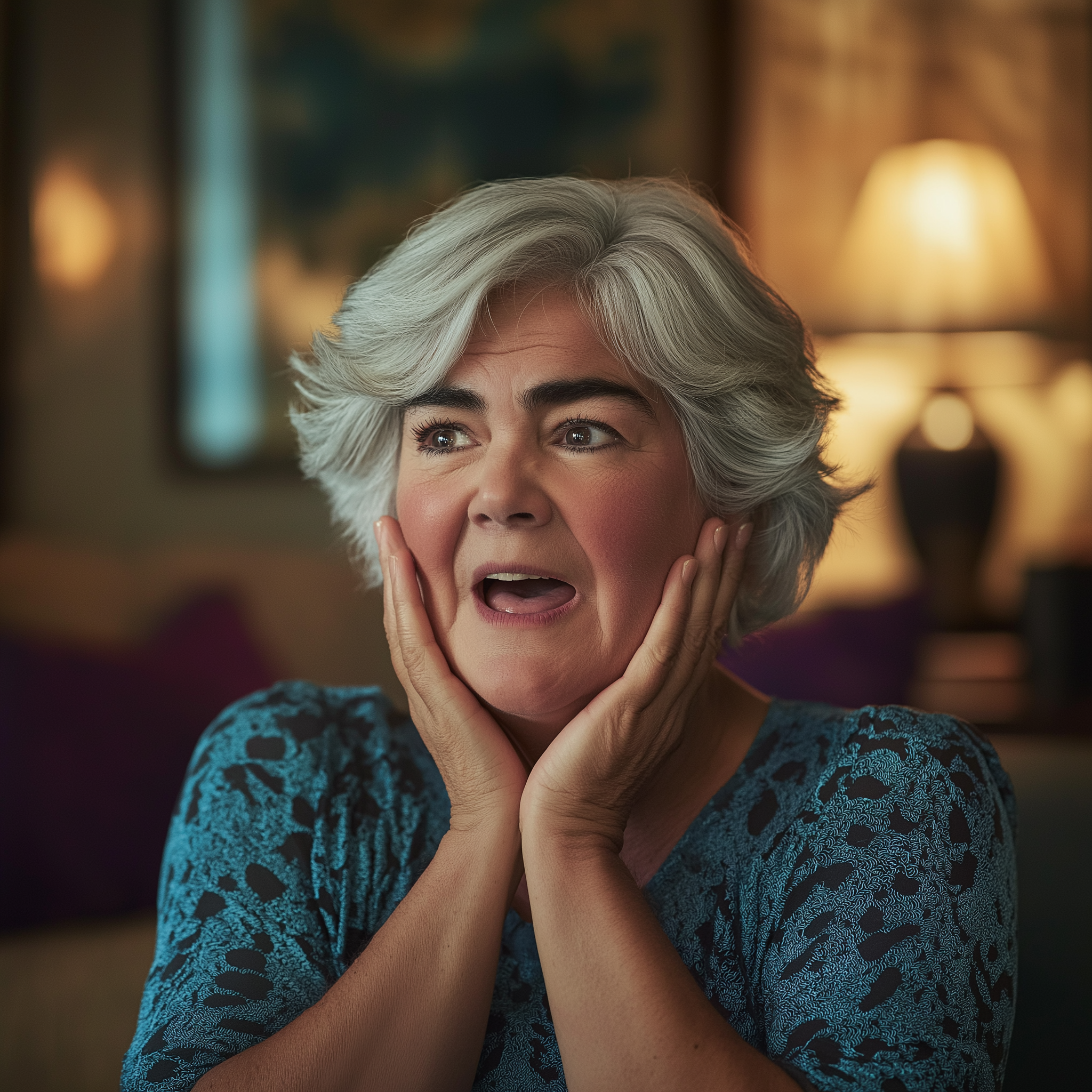 A senior woman is in disbelief | Source: no source