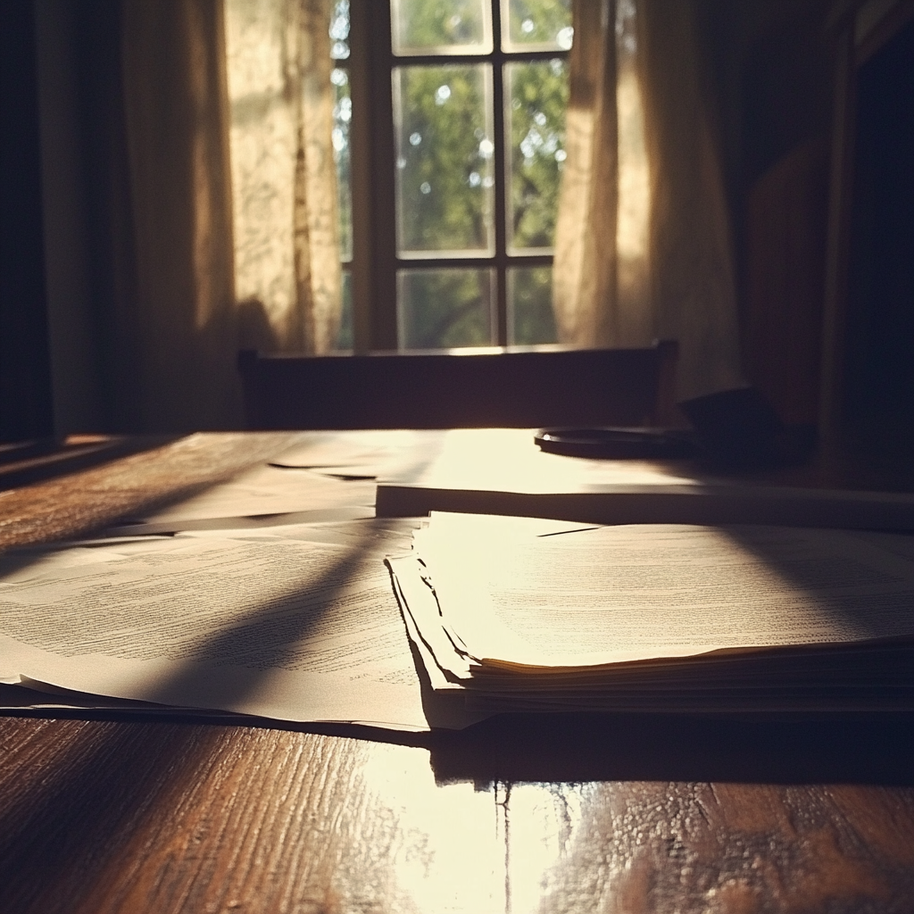 Divorce documents on a table | Source: No source