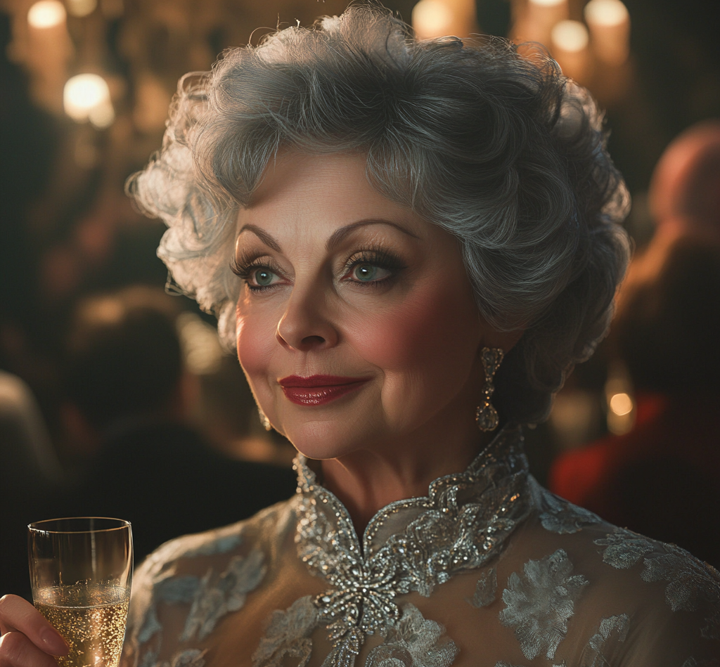 An arrogant senior woman holding a glass of champagne | Source: No source