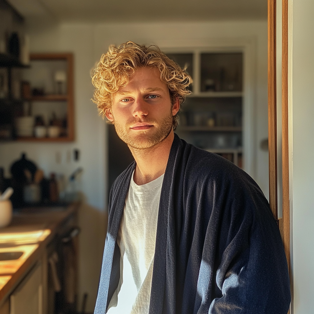 A nonchalant man in his dressing gown | Source: no source