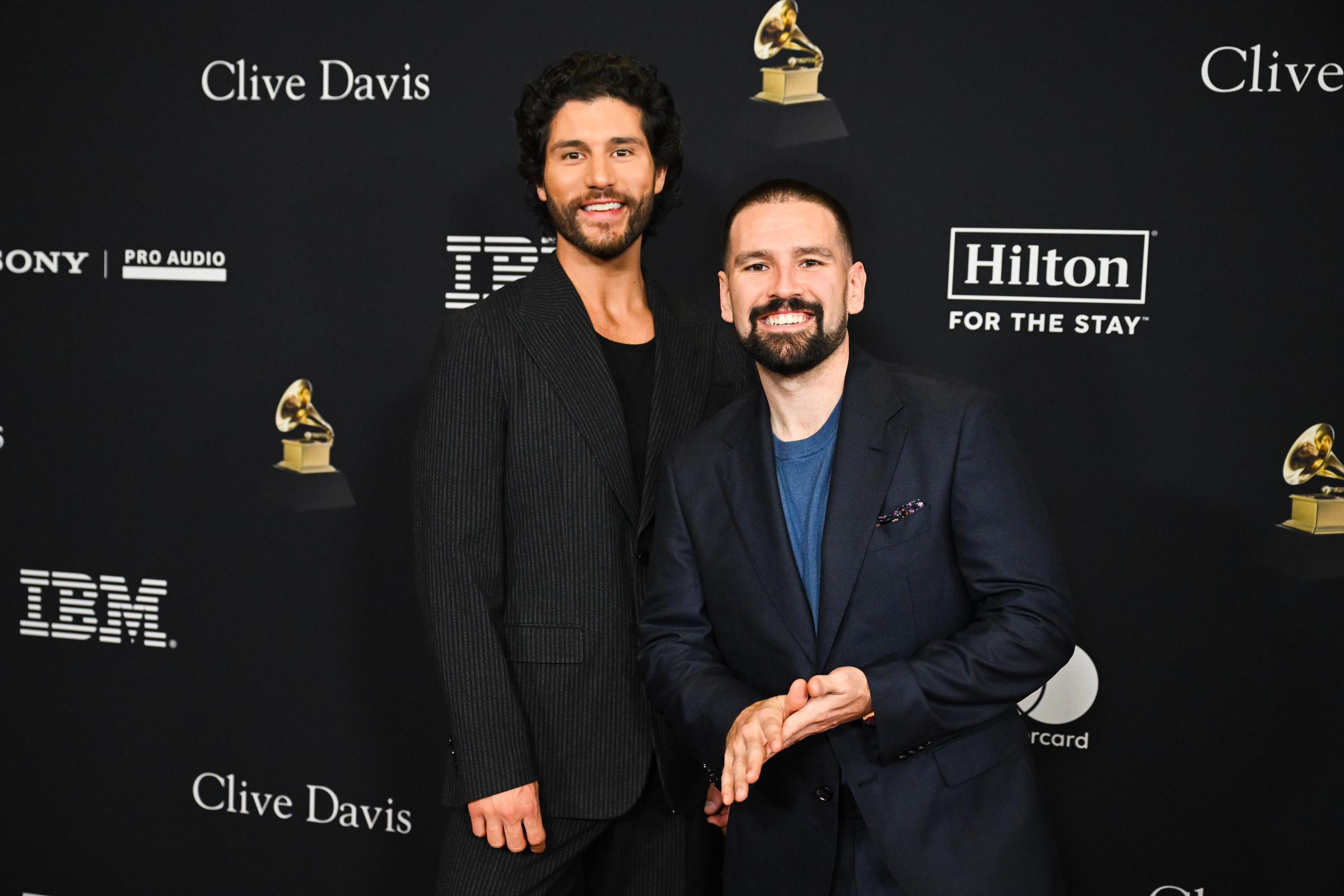 Dan Smyers and Shay Mooney of Dan + Shay at the Pre-Grammy Gala on January 31, 2026, in Los Angeles, California. | Source: Getty Images