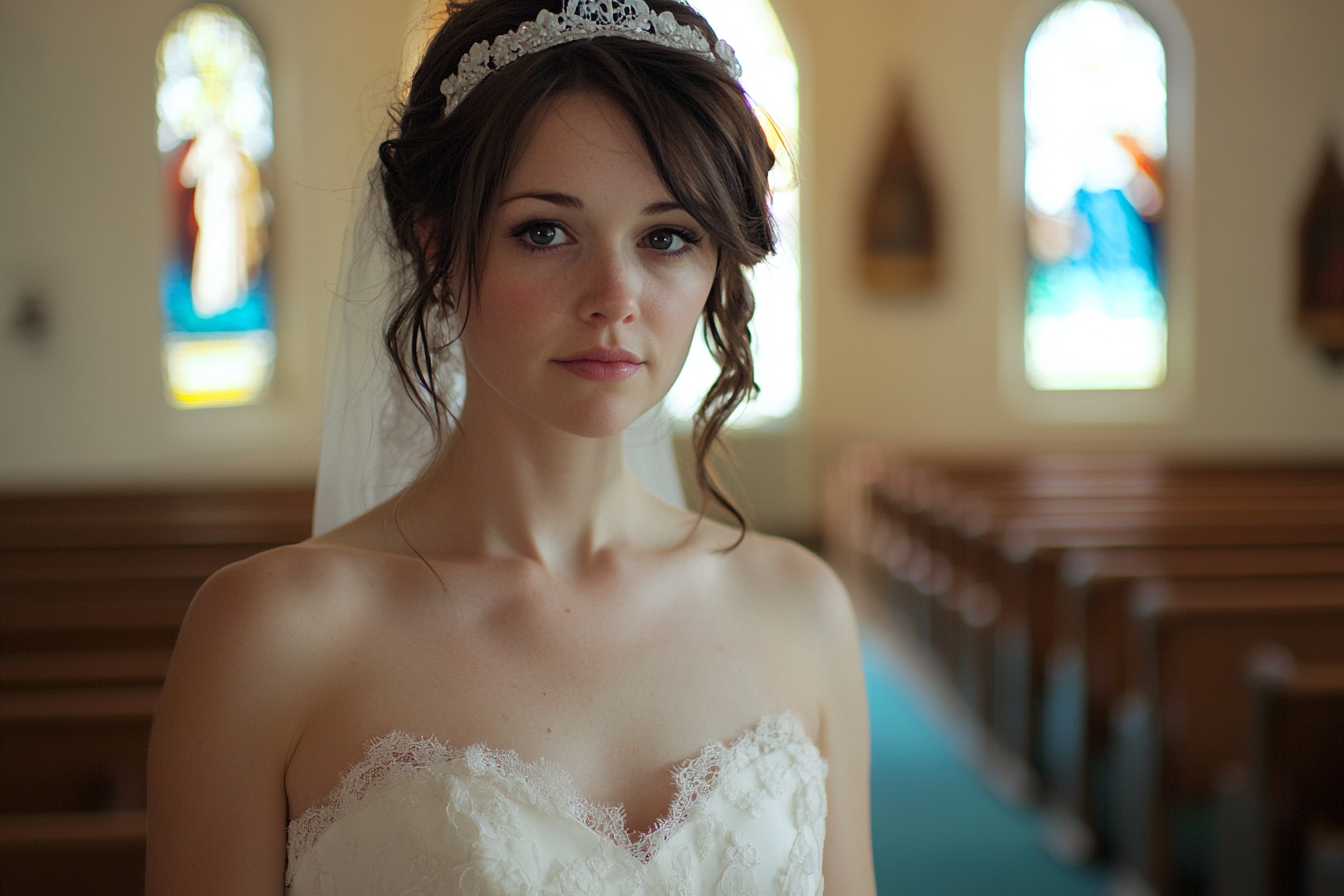 A thoughtful bride | Source: no source