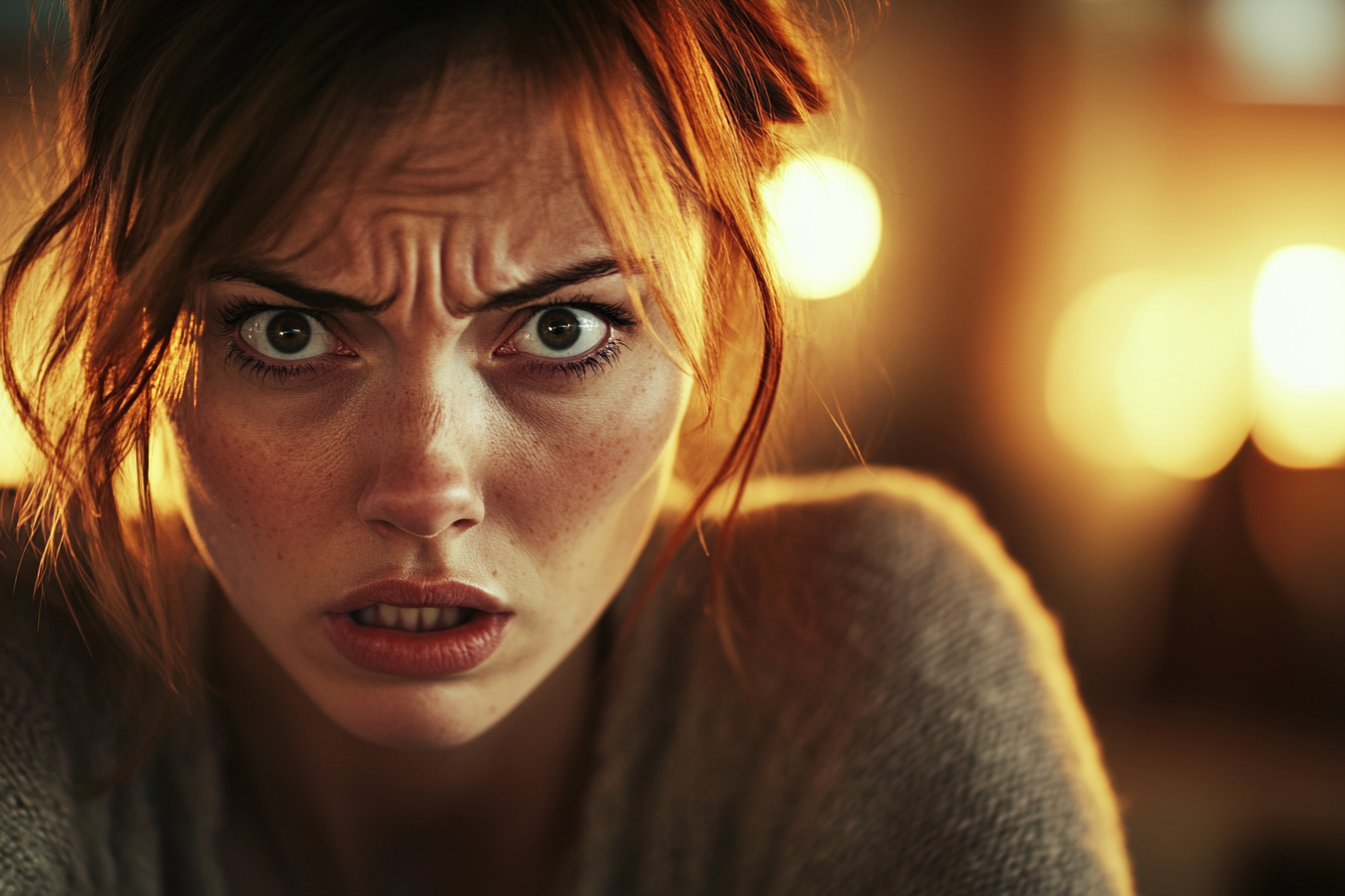 An anxious woman creasing her brows | Source: No source