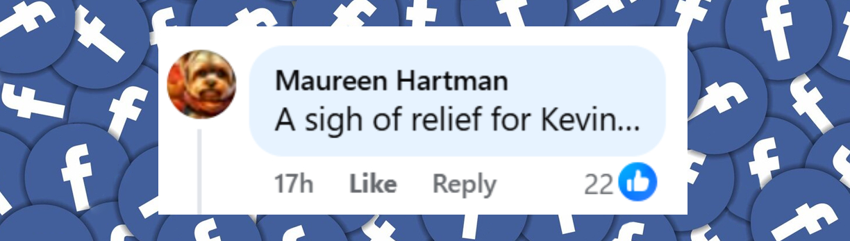 A netizen reacts to the news of Christine Baumgartner's marriage to Josh Connor, dated October 20, 2025 | Source: Facebook/TMZ