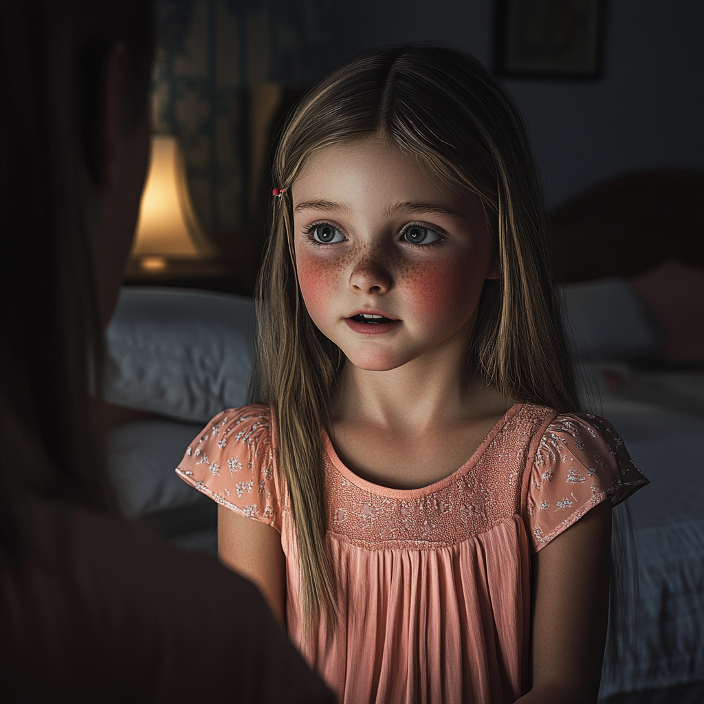 A girl looking at her mother | Source: No source