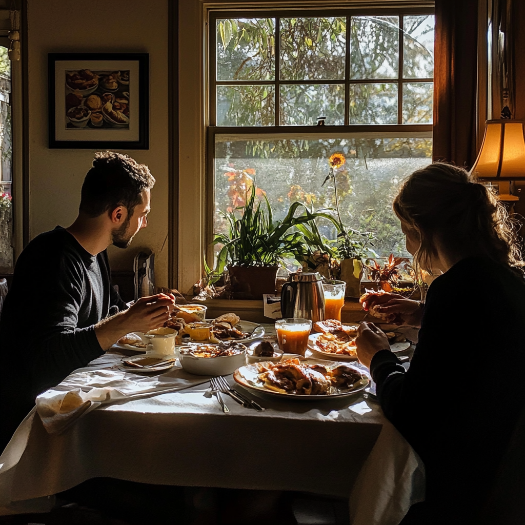 People having breakfast | Source: No source