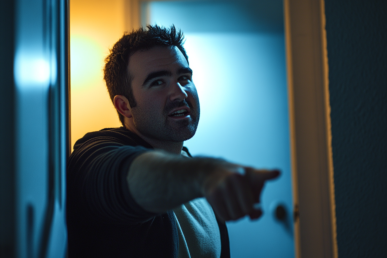 A man pointing | Source: No source
