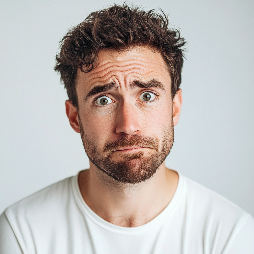 A frowning man | Source: No source