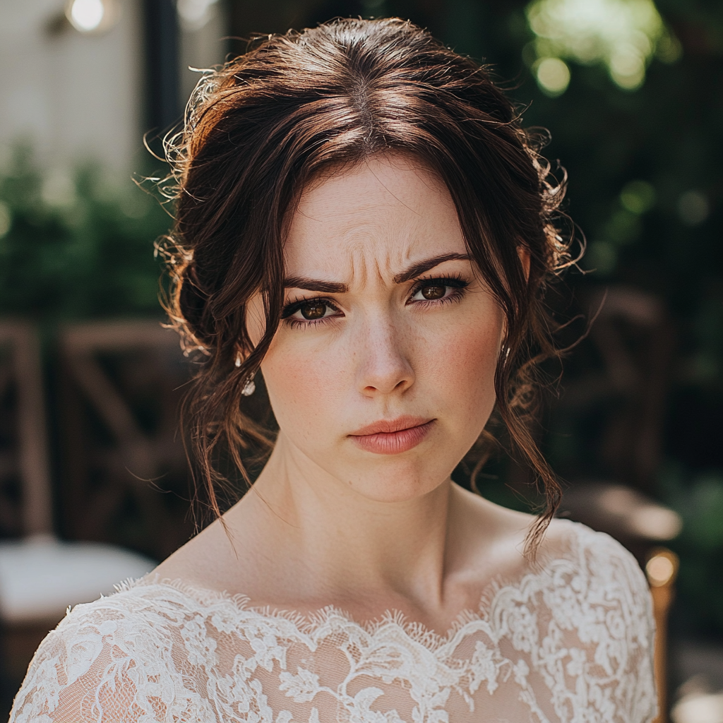 An upset bride at a wedding venue | Source: No source