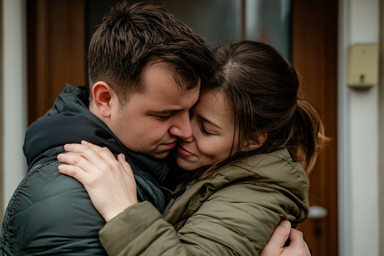 A man hugging a woman | Source: No source
