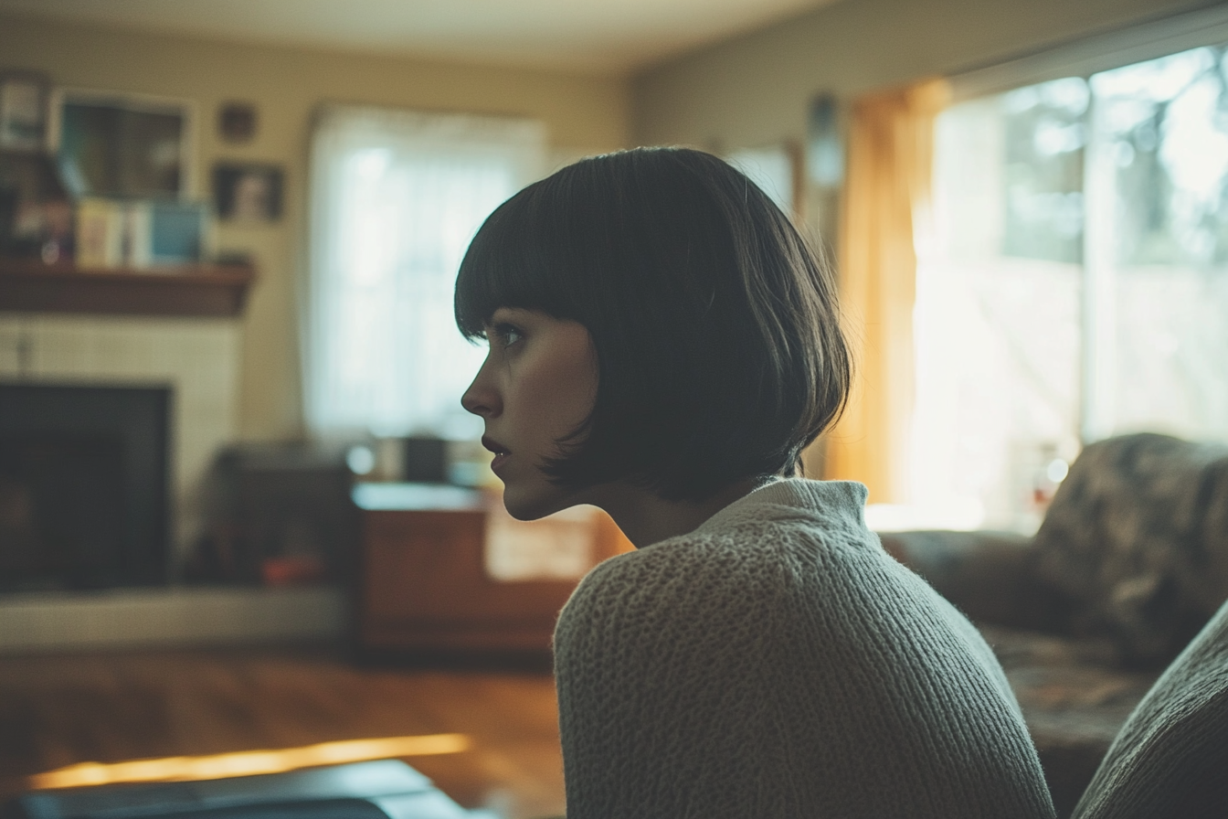 A worried woman staring ahead | Source: No source