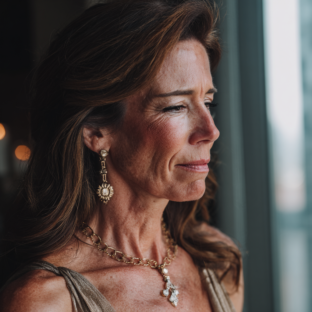 A close-up of an emotional woman | Source: no source