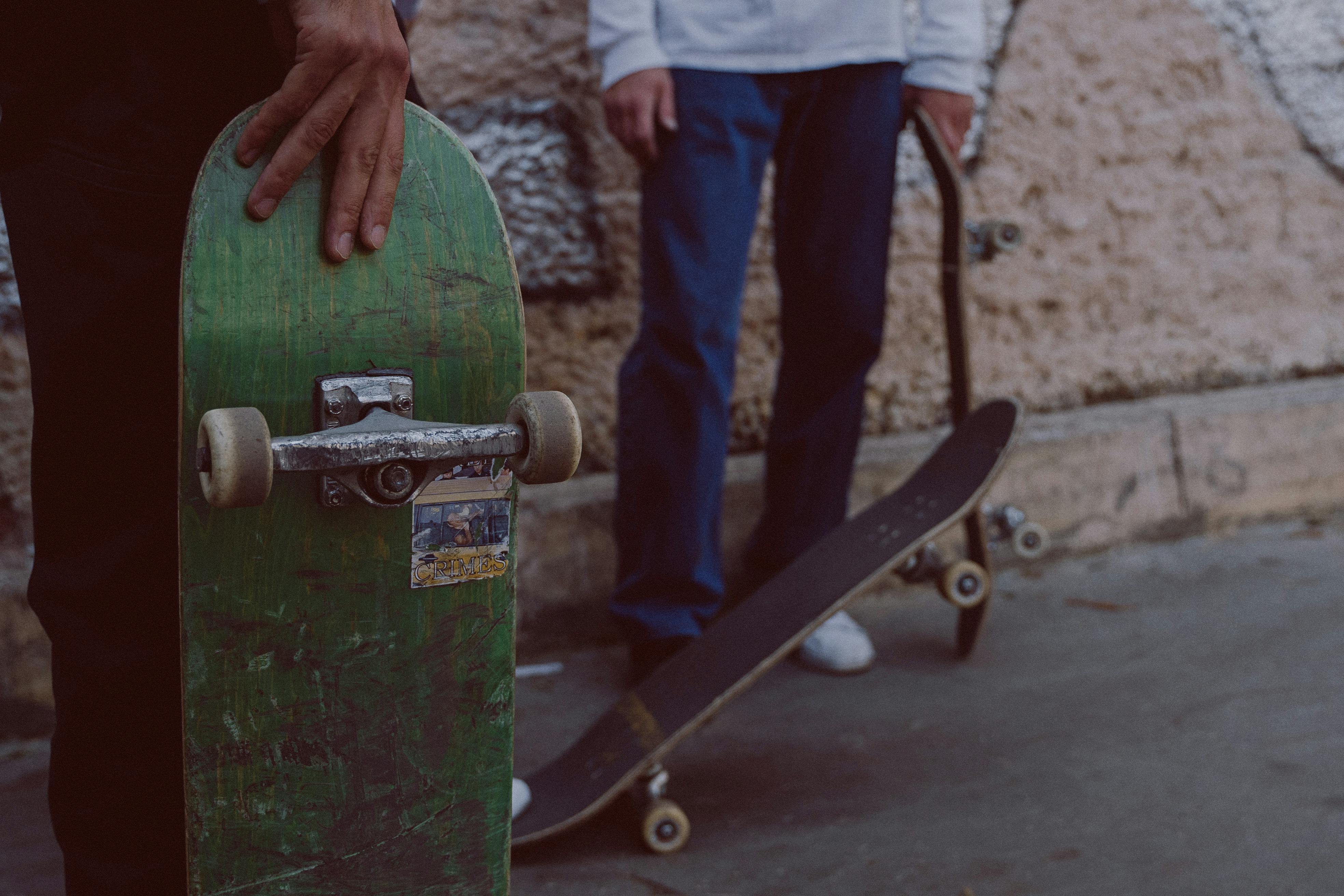 Green skateboards | Source: Pexels
