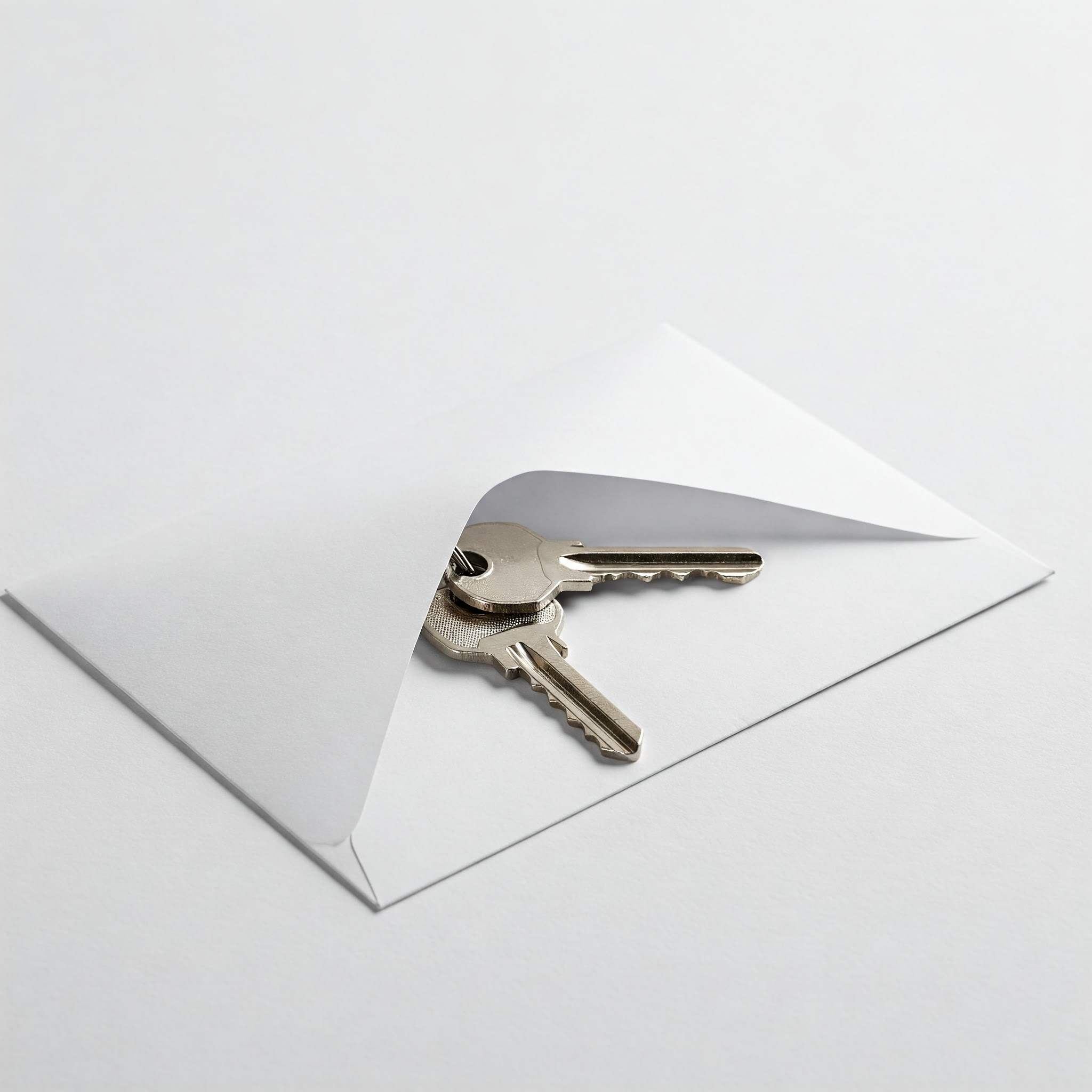 Keys inside an envelope | Source: No source