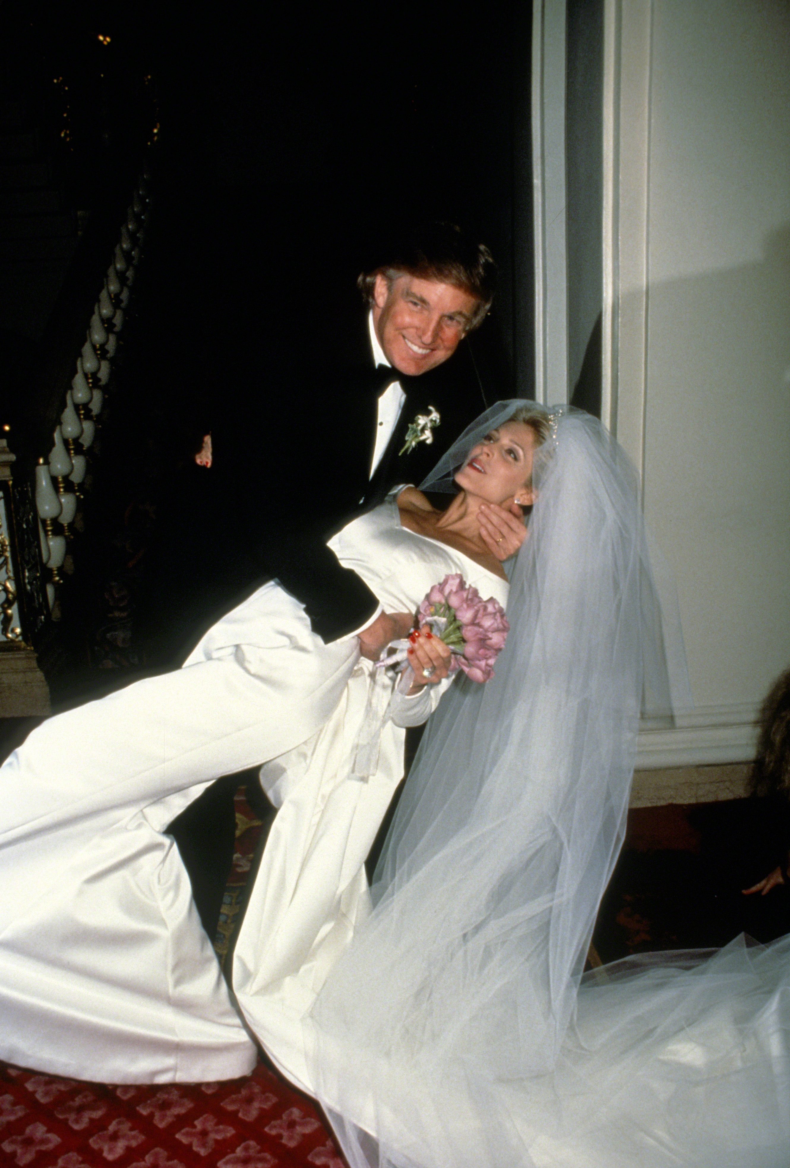 Donald Trump and Marla Maples Wedding at The Plaza Hotel circa 1993 in New York City. | Source: Getty Images