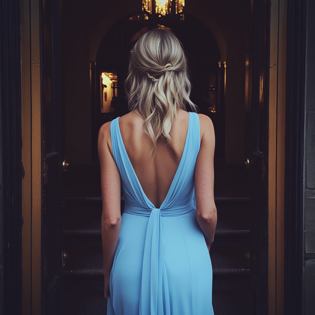 The rear view of a woman | Source: No source