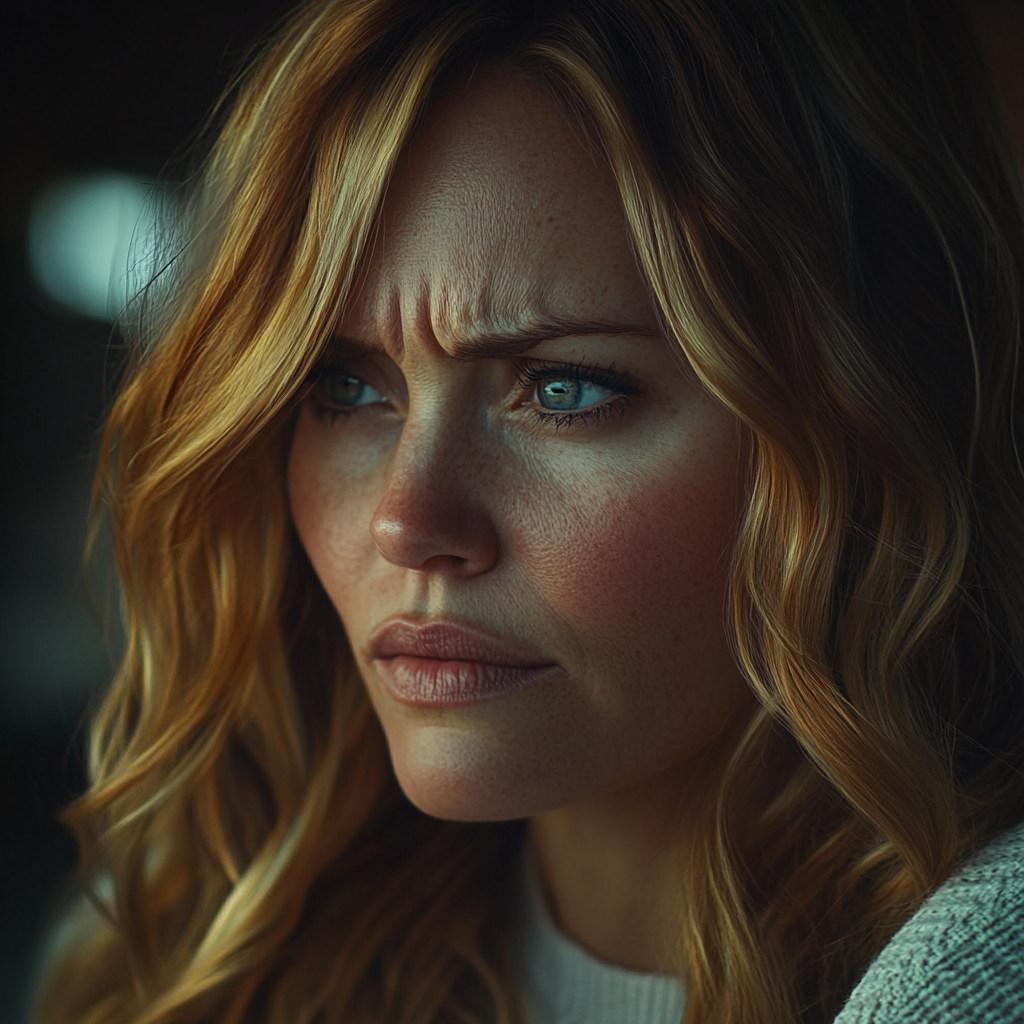 A sad woman lost in deep thought | Source: no source