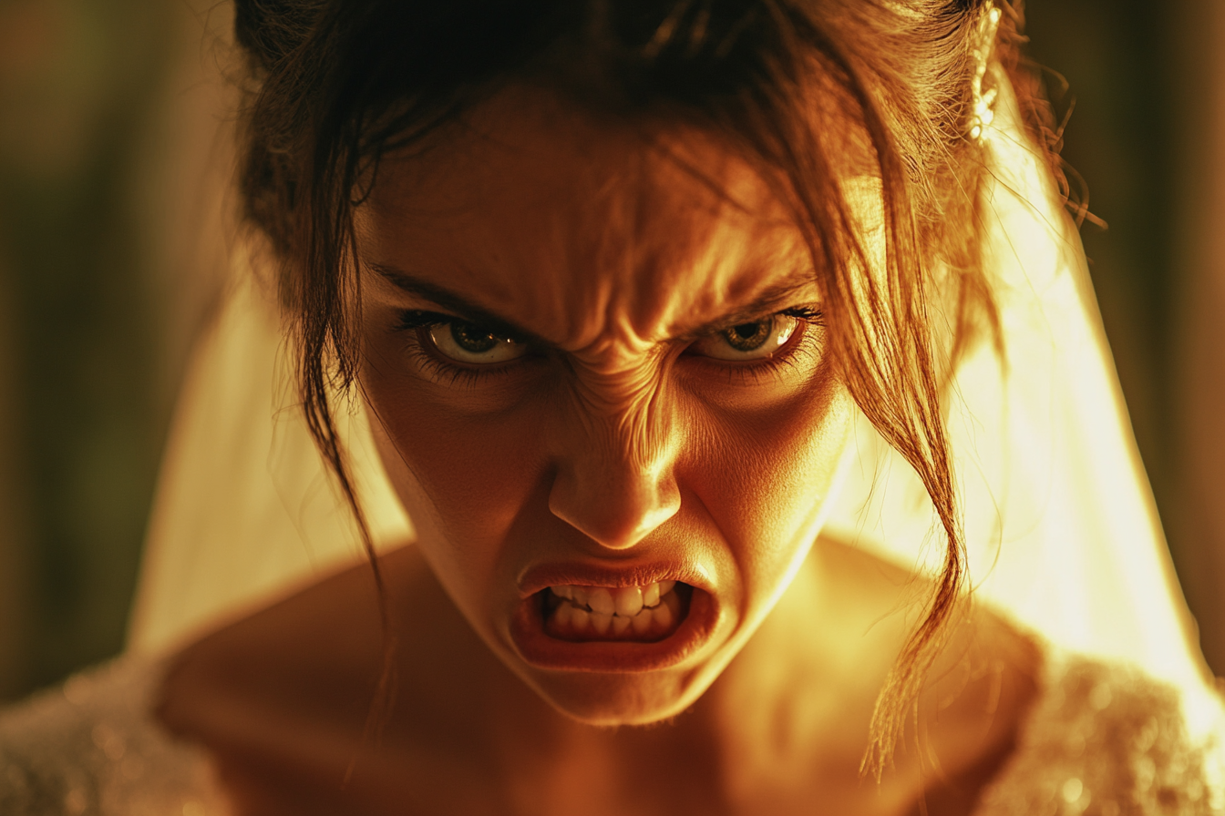 A furious bride | Source: No source
