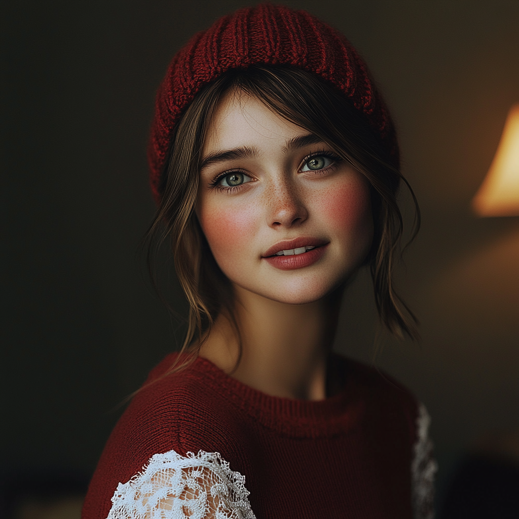 An emotional woman with a sweet smile | Source: No source