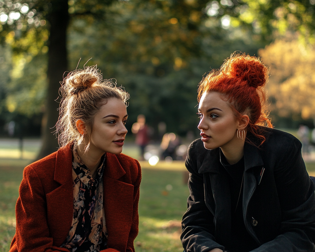Women having a sensitive conversation | Source: No source