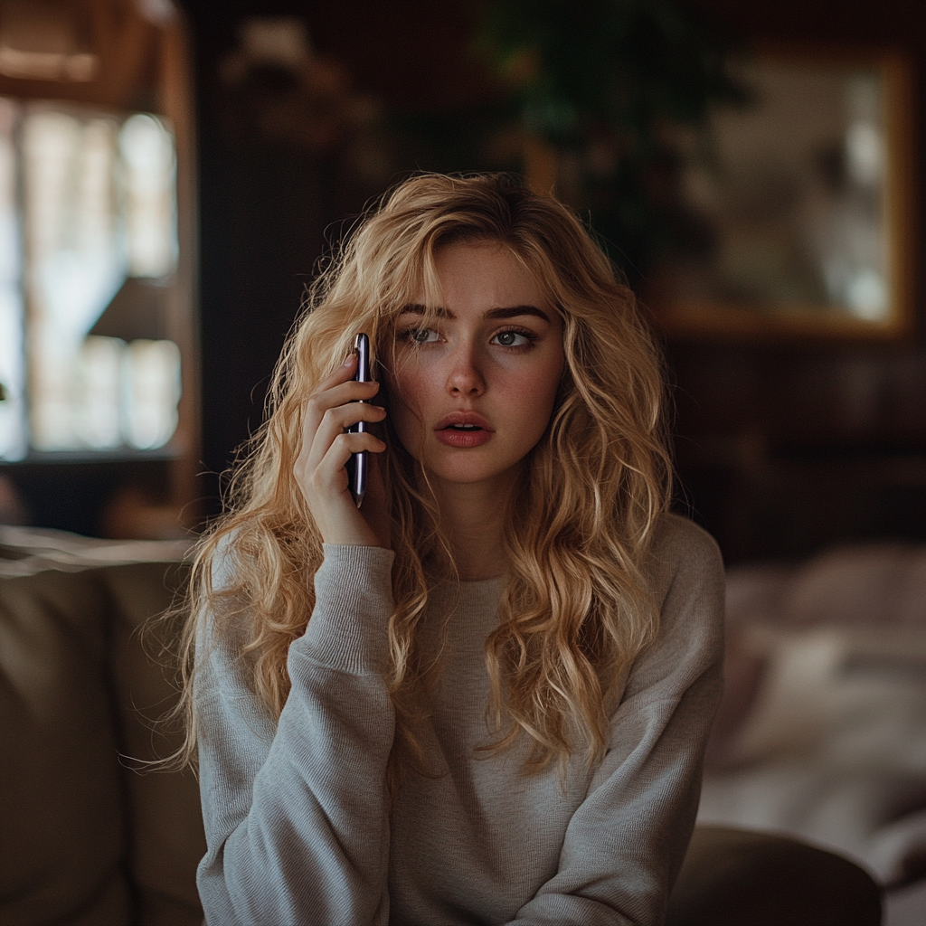 A woman talking on her phone | Source: no source