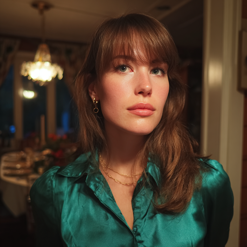 A pensive woman standing in a living room | Source: no source