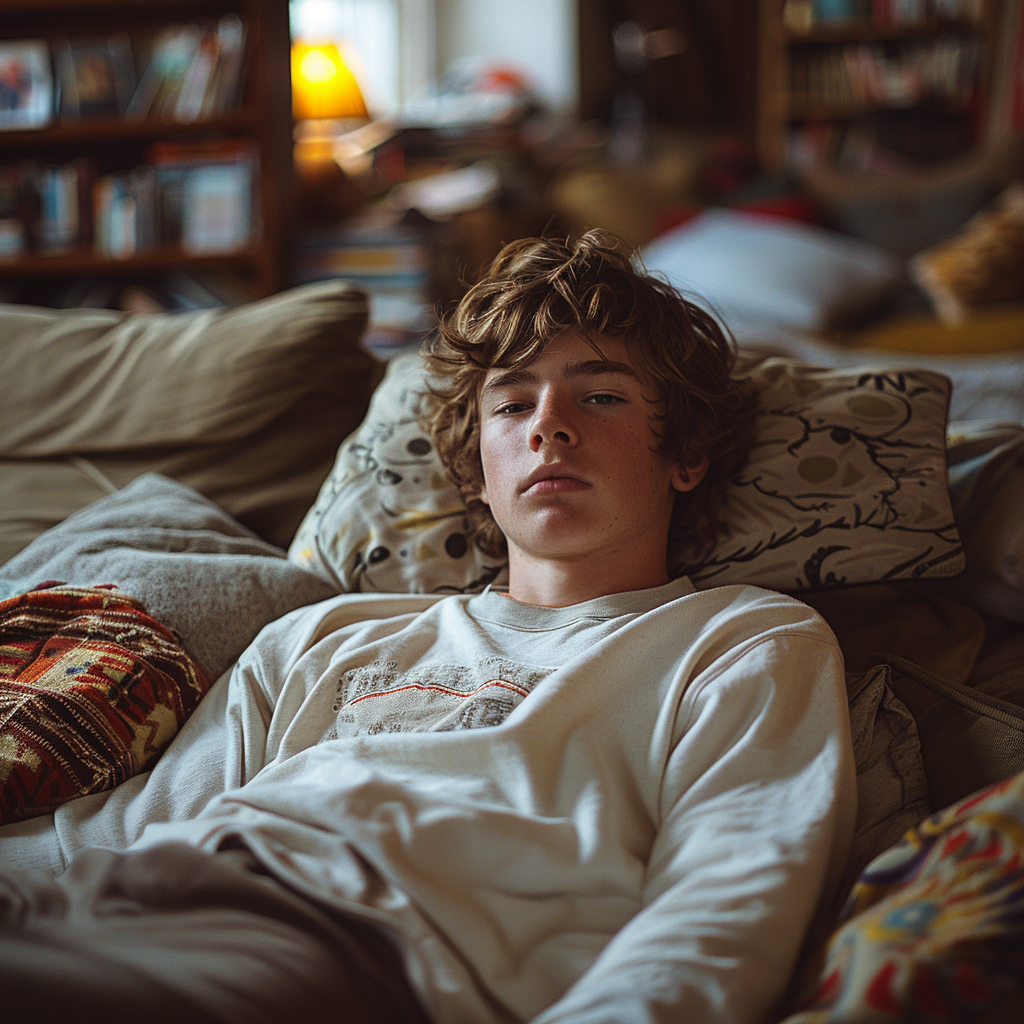 Jake on the couch | Source: no source