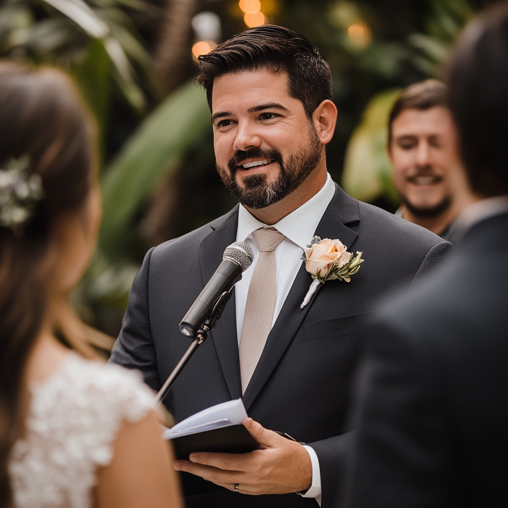 An officiator at a wedding | Source: No source